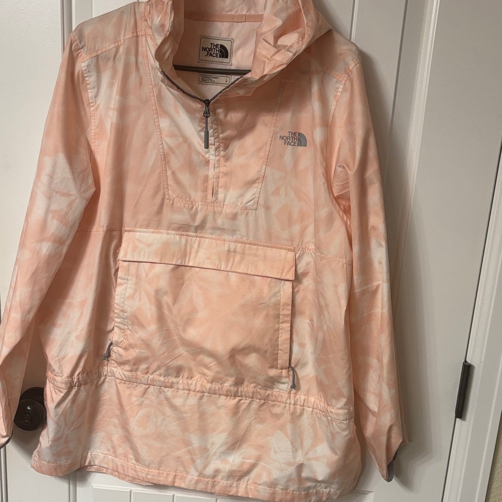 The North Face Peach Tie-Dye Pullover Anorak